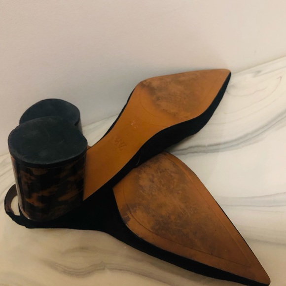 ZARA SLINGBACK SHOES WITH TORTOISESHELL HEELS - Picture 13 of 16